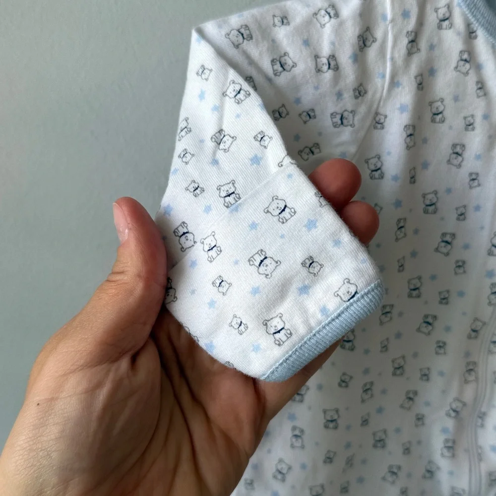 Carter’s Cotton Zip Teddy‎ Bear Footie Pajamas Newborn